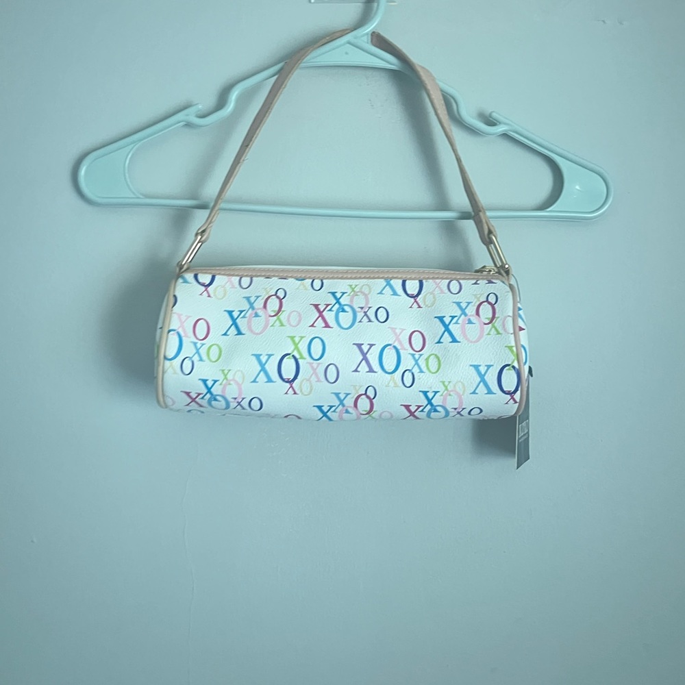 White and Colorful XOXO Handbag